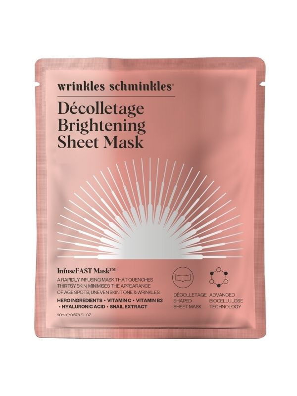 Wrinkles Schminkles InfuseFAST Decolletage Brightening Sheet Mask