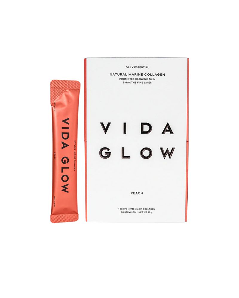 Vida Glow Natural Marine Collagen Peach Sachets