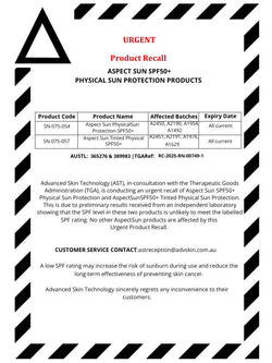 Aspect Sun Tinted Physical Sun Protection