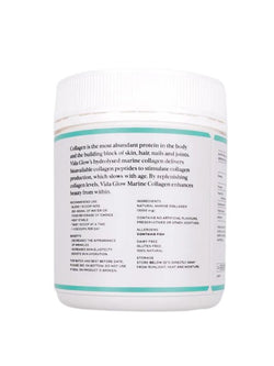 Vida Glow Natural Marine Collagen Powder 90g Tub - Original