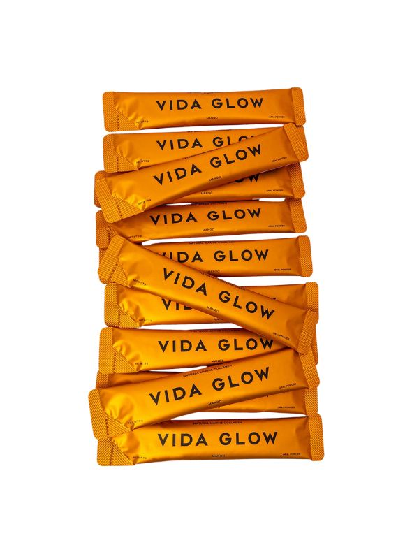 Vida Glow Natural Marine Collagen Mango Sachets