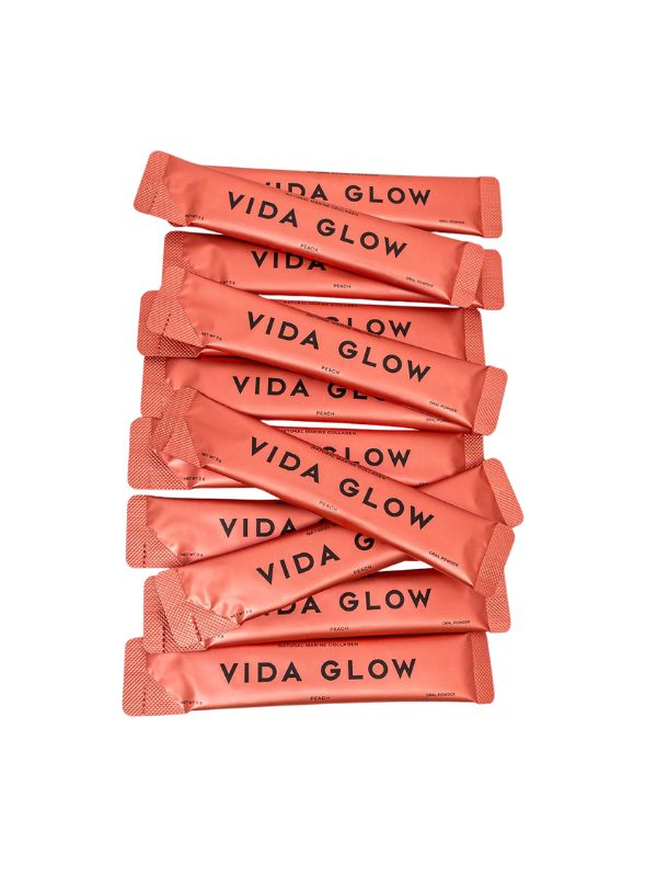 Vida Glow Natural Marine Collagen Peach Sachets