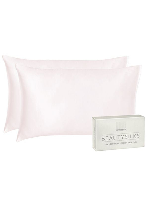 Luxe Satin Pillowcase & Eye Mask Bundle - Blush