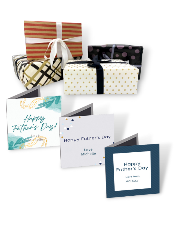 Father's Day Personalised Card + Gift Wrap